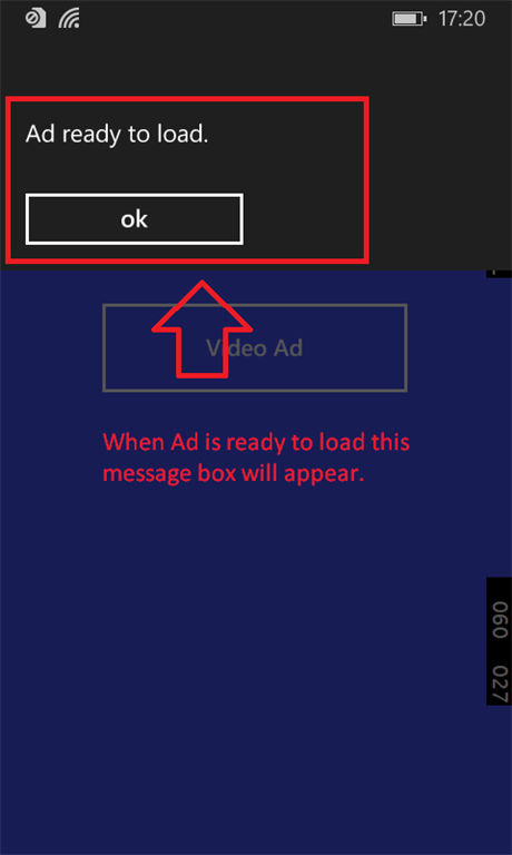 Ad ready to load